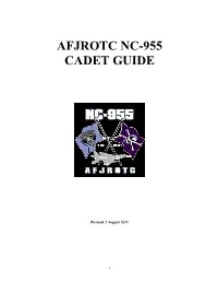 Afjrotc Nc-955 Cadet Guide