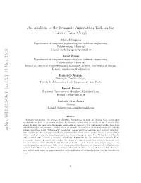 An Analysis of the Semantic Annotation Task on the Linked Data Cloud