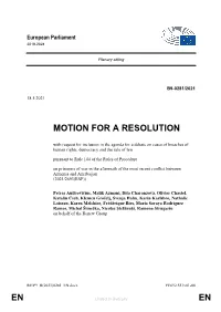 En En Motion for a Resolution
