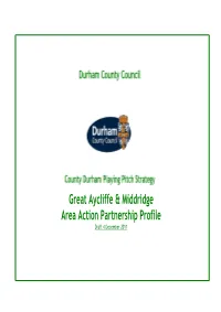 Great Aycliffe & Middridge Area Action Partnership Profile