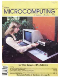 MICROCOMPUTING for Business