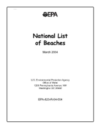 National List of Beaches 2004 (PDF)
