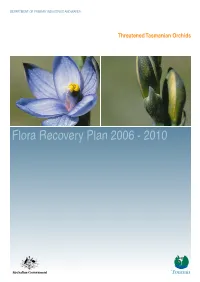 Recovery Plan for Tasmanian Threatened Orchids