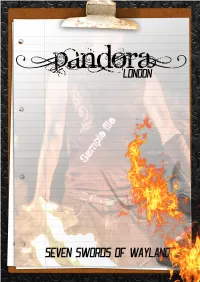 Sample File PANDORA SEVEN SWORDS of WAYLAND