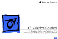 17" Colorsync Displays