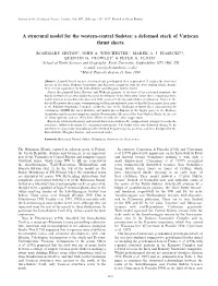 A Structural Model for the Western-Central Sudetes: a Deformed Stack of Variscan Thrust Sheets