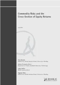 Commodity Risks and the Cross-Section of Equity Returns