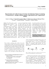 Deprotonation of C-Alkyl Groups of Cationic Triruthenium Clusters Containing Cyclometalated C-Alkylpyrazinium Ligands: Experimental and Computational Studies