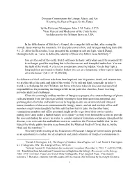 Diocesan Commissions for Liturgy, Music, and Art: Knowing the Past to Prepare for the Future