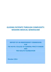 Guiding Patients Through Complexity: Modern Medical Generalism