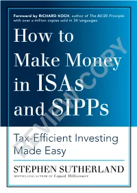 How to Make Money in Isas and Sipps Tax-Efficient Investing Made