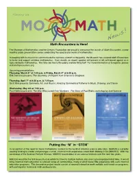 Math Encounters Is Here!