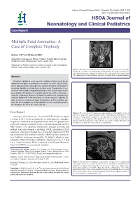 Multiple Fetal Anomalies: a Case of Complete Triploidy