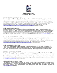 Next Update – April 5, 2016)