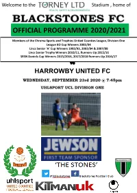 Official Programme 2020/2021
