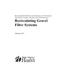Recirculating Gravel Filter Systems