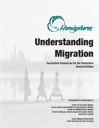 Understanding Migration Curriculum Resources for the Classroom Revised Edition