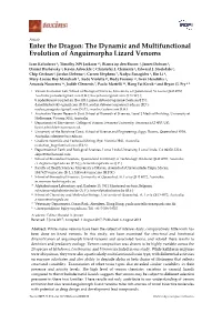 Enter the Dragon: the Dynamic and Multifunctional Evolution of Anguimorpha Lizard Venoms