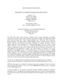 Financing Vaccines for Global Health Security