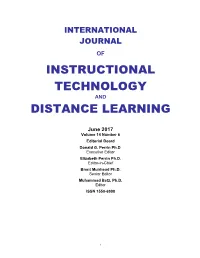 Instructional Technology Distance Learning