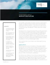 Microsoft Data Platform
