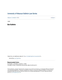 Bar Bulletin