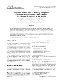 Coleoptera: Cleroidea: Trogossitidae), with a Key to the Palaearctic Species of the Genus