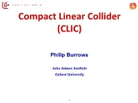 Compact Linear Collider (CLIC)