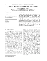 Factors Affecting Infant Mortality Rate In