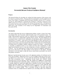 James City County Perennial Stream Protocol Guidance Manual