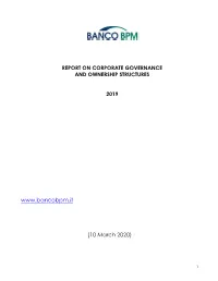 Report on Corporate Governance and Ownership Structures 2019