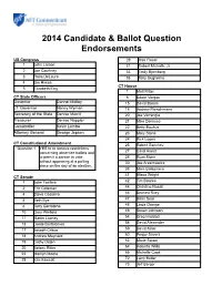 2014 Candidate & Ballot Question Endorsements