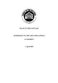 BTTC Submission to the GLA on the Future Of