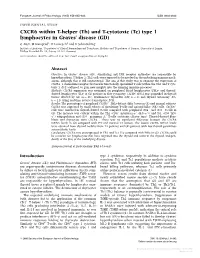 CXCR6 Within T-Helper (Th) and T-Cytotoxic