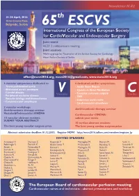 ESCVS Newsletter 2