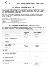 Fast and Secure Transfers – Fact Sheet