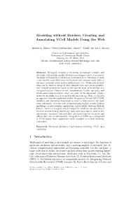 Modeling Without Borders: Creating and Annotating Vcell Models Using the Web