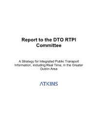 Report to the DTO RTPI Committee