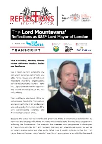 The Lord Mountevans'
