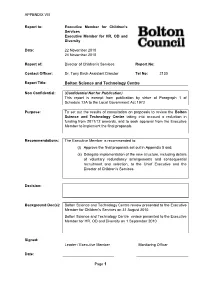 BSTC DRAFT Final Report