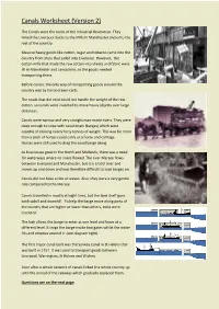 Canals Worksheet (Version 2)