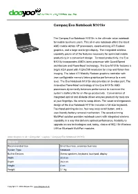 Compaq Evo Notebook N1015v