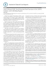 Non-Redundant Dual Functions of the ZAP70 Catalytic and Scaffolding