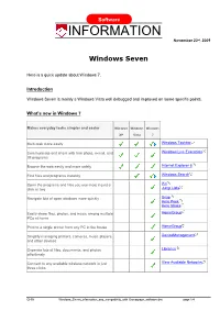 Windows Seven