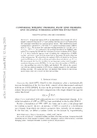 Conformal Welding Problem, Flow Line Problem, and Multiple Schramm