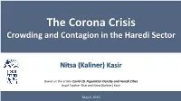 Crowding and Contagion in the Haredi Sector
