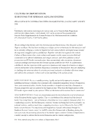 Culture of Deportation Surviving the German Asylum System