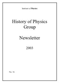 Issue 16 of the Newsletter