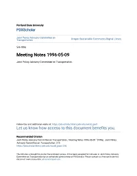 Meeting Notes 1996-05-09
