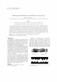 Predicting Abrasion Behaviour of Chenille Fabric by Fuzzy Logic 01